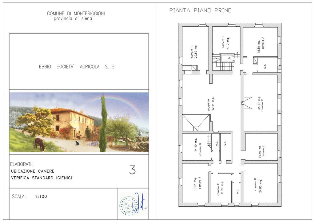 Agriturismo Biologico Ebbio Vila Monteriggioni Exterior foto